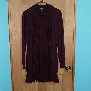 Dark purple/maroon cardigan
